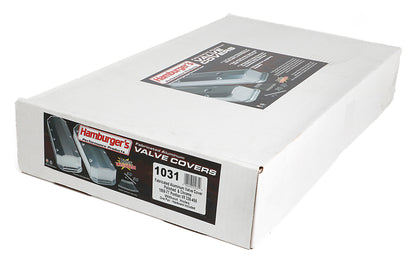 HAMBURGER'S PERFORMANCE PRODUCTS FABRICATED ALUMINUM VALVE COVERS CHROME PONTIAC NO HOLE 1031