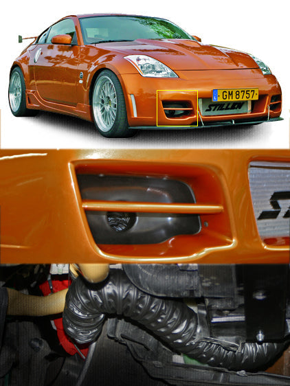 2003-2009 Nissan 350Z [Z33] / 2003-2007 Infiniti G35 Coupe Brake Ducts [Series 2 Fascia] - 1035020