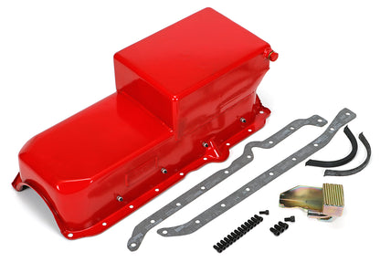 HAMBURGER'S PERFORMANCE PRODUCTS ECONO-SERIES OIL PAN; SB CHEVY (305-350) 1986-99- DRAG RACE; 7 QTS.; WET SUMP 1038