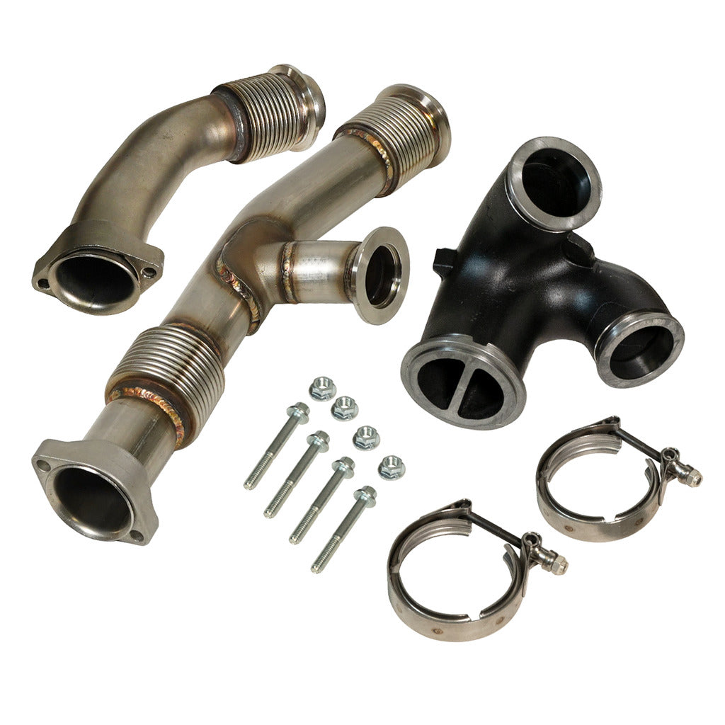 BD Diesel 6.0L Powerstroke Up-Pipes Kit w/EGR Connector - Ford 2003-2004.5 1043917