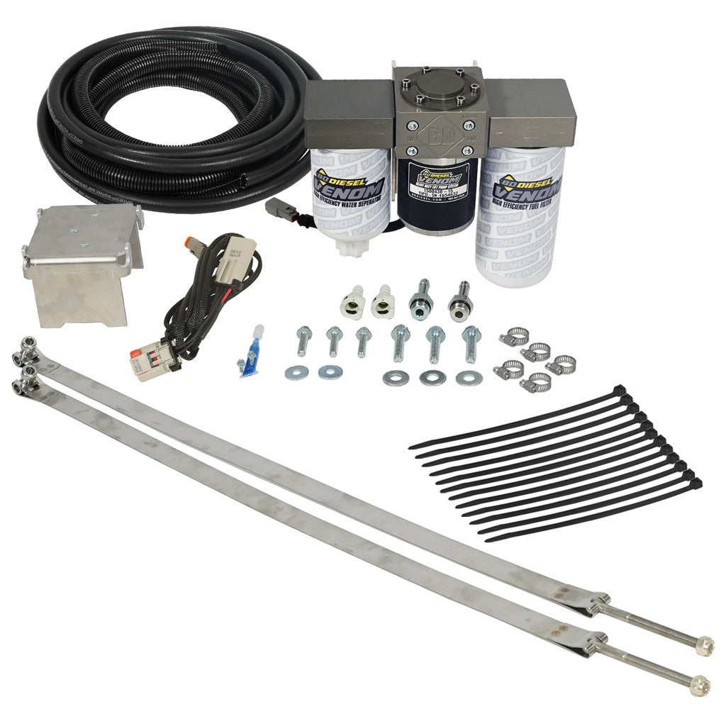 BD Diesel Venom Cummins Fuel Lift Pump c/w Filter & Separator Dodge 5.9L/6.7L 2005-2012 1050333