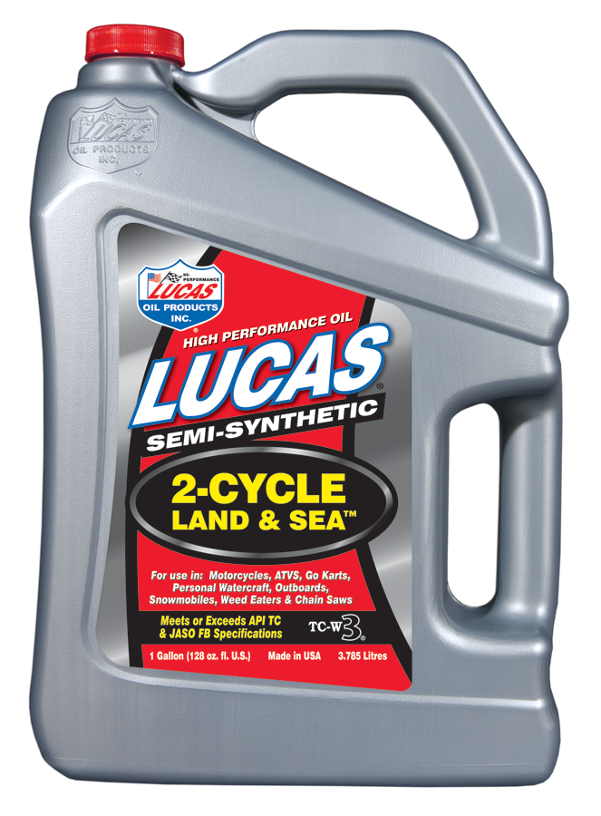Lucas Oil Products Semi-Synthetic 2-Cycle Land and Sea Oil 10557