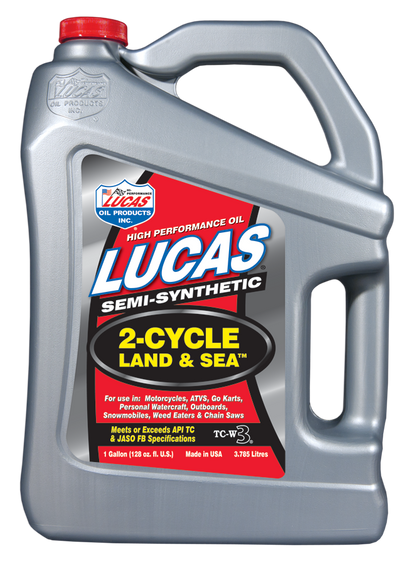 Lucas Oil Products Semi-Synthetic 2-Cycle Land and Sea Oil 10557