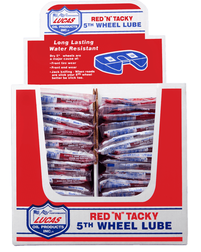 Lucas Oil Products Red N Tacky 5th Wheel Lube 4-48pk display cartons 10676