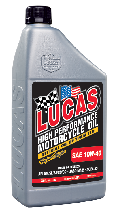Lucas Oil Products SAE 10W-40 Motorcycle Oil 10767