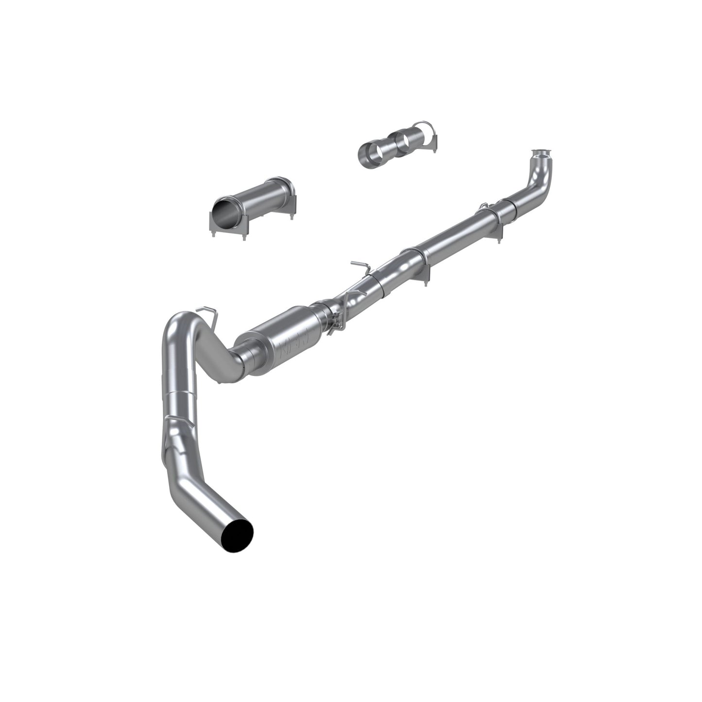 MBRP Exhaust 4in. Down Pipe Back; Single Side; Off-Road (includes front pipe) S6004P