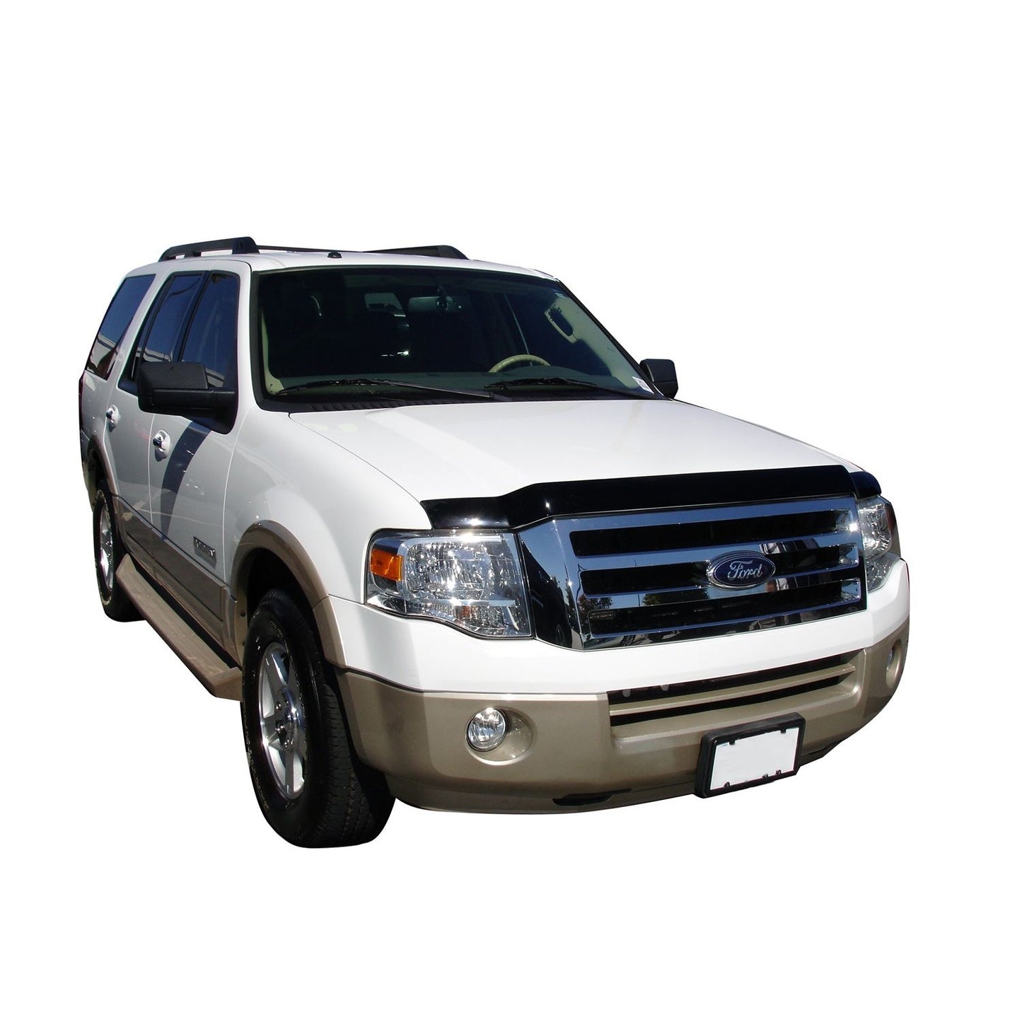 Auto Ventshade 322033 Aeroskin Flush Mount Dark Smoke Hood Protector For 2007-2017 Ford Expedition