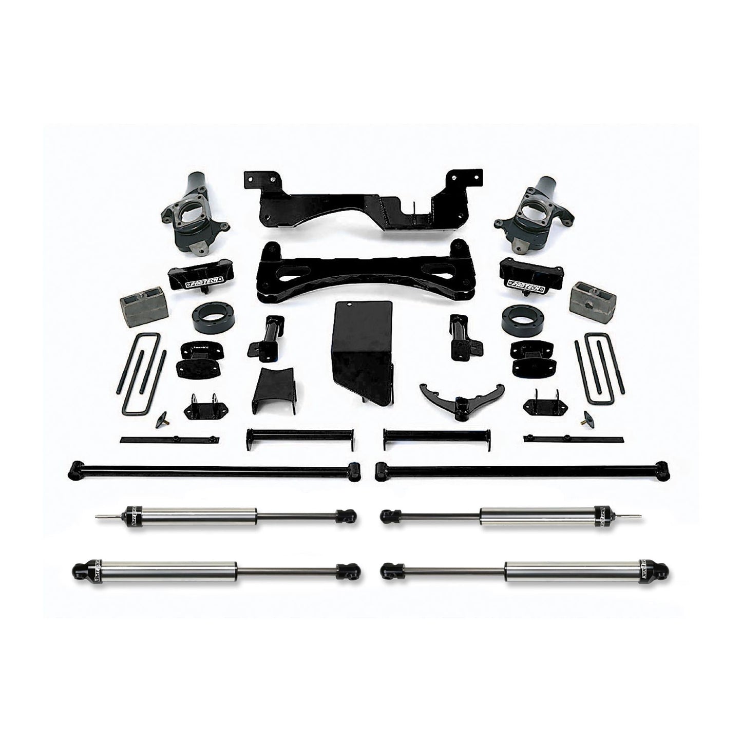 Fabtech 6" PERF SYS W/DLSS SHKS 01-10 GM C/K2500HD C/K3500 NON DUALLY K1014DL