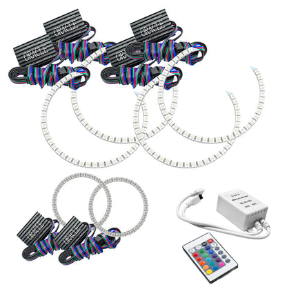 Oracle Lighting 1118-504 - Dodge Charger 2005-2010 ORACLE ColorSHIFT Triple Ring Halo Kit