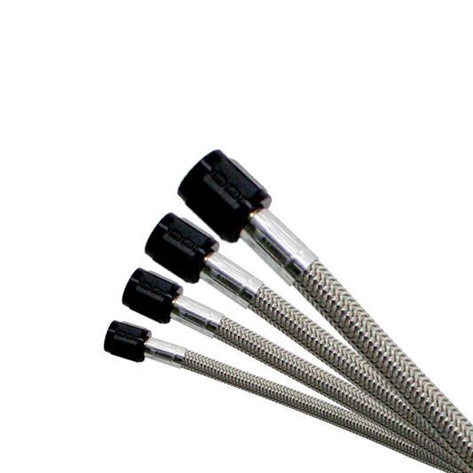 Nitrous Express 4AN (16FT) STAINLESS STEEL BRAIDED HOSE (BLACK) NX-11192