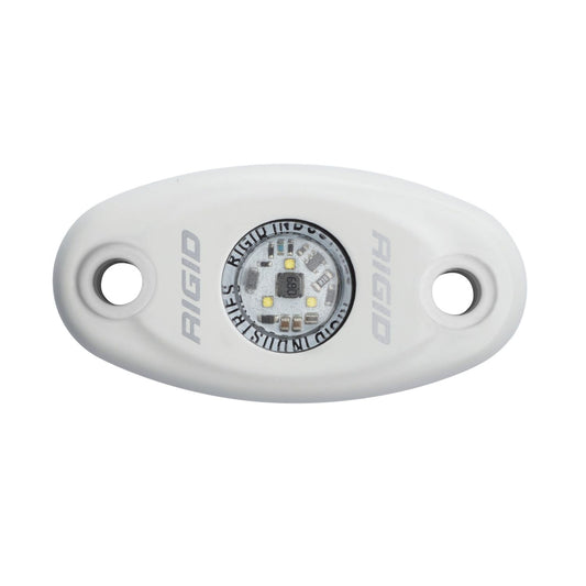 RIGID Industries A-Series LED Light Low Power Cool White White Housing Single 480153