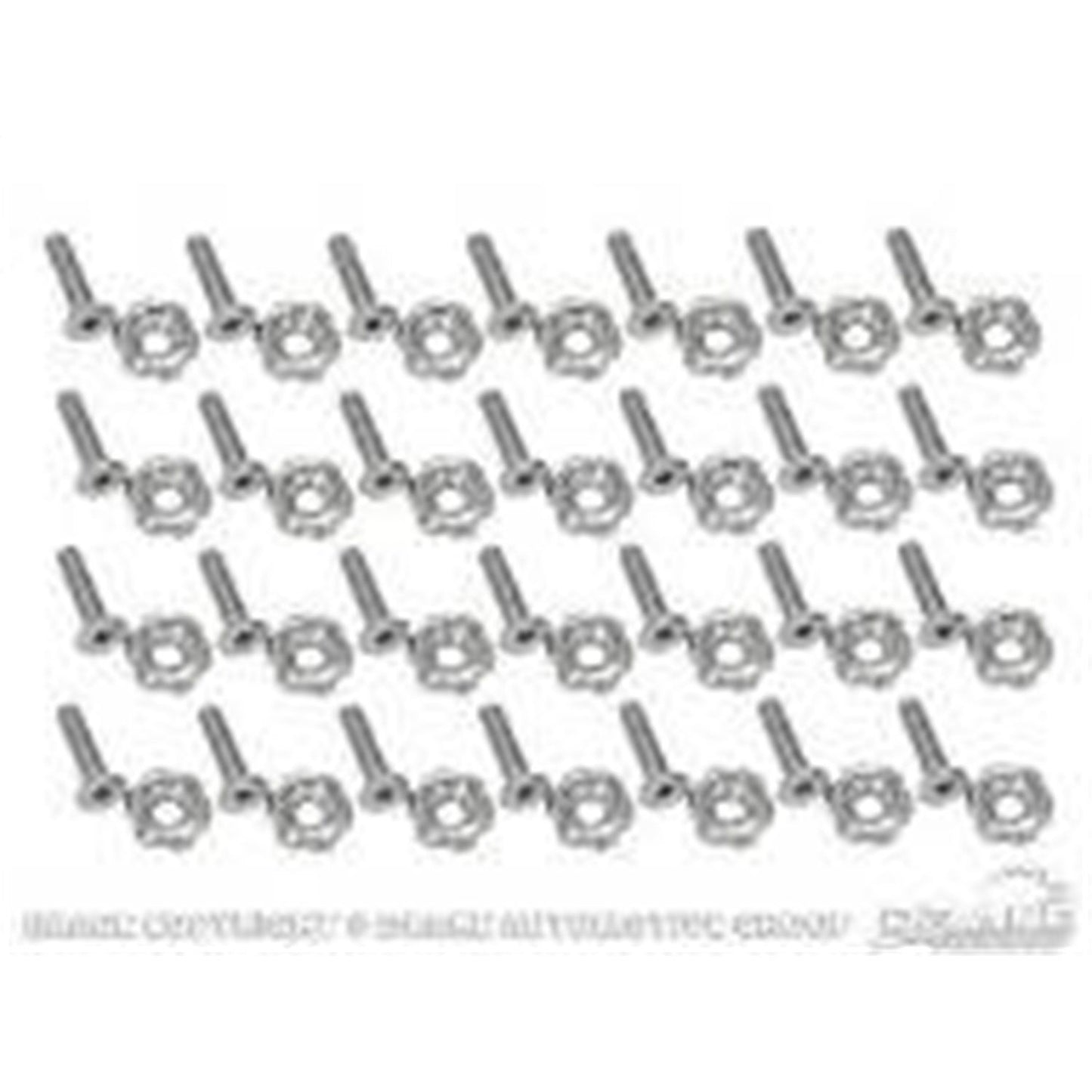 Drake Muscle Hood Hinge Bolt Set 378178-M6-SSB