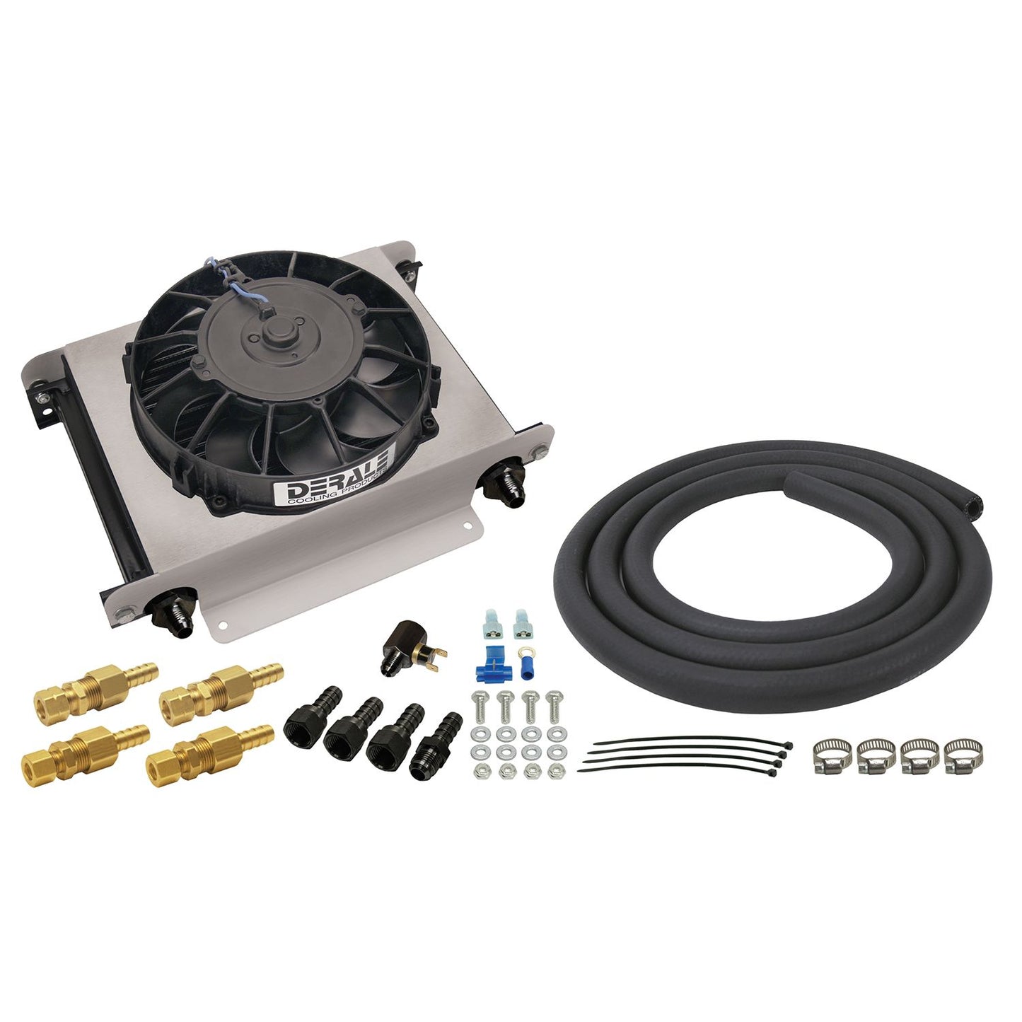 Derale 25 Row Hyper-Cool Remote Transmission Cooler Kit, -6AN 13960