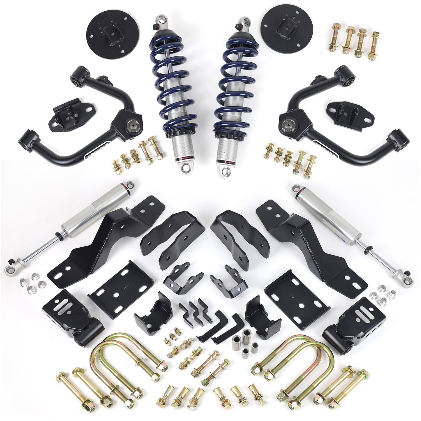 Ridetech lowering system for 2019-2023 Silverado / Sierra 1500 2WD. 11720110