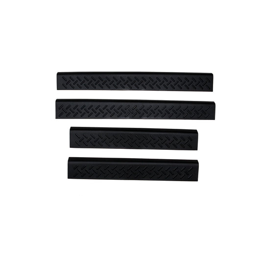 Auto Ventshade 91810 Stepshield Black Door Sill Protector 4-Piece Set For 1999-2009 Ford F-250 F-350 Super Duty With SuperCab