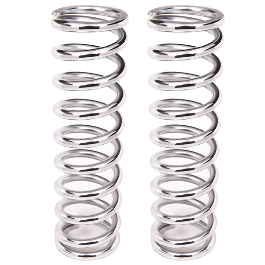 Aldan American Coil-Over-Spring 220 lbs./in. Rate 12 in. Length 2.5 in. I.D. Chrome Pair 12-220CH2