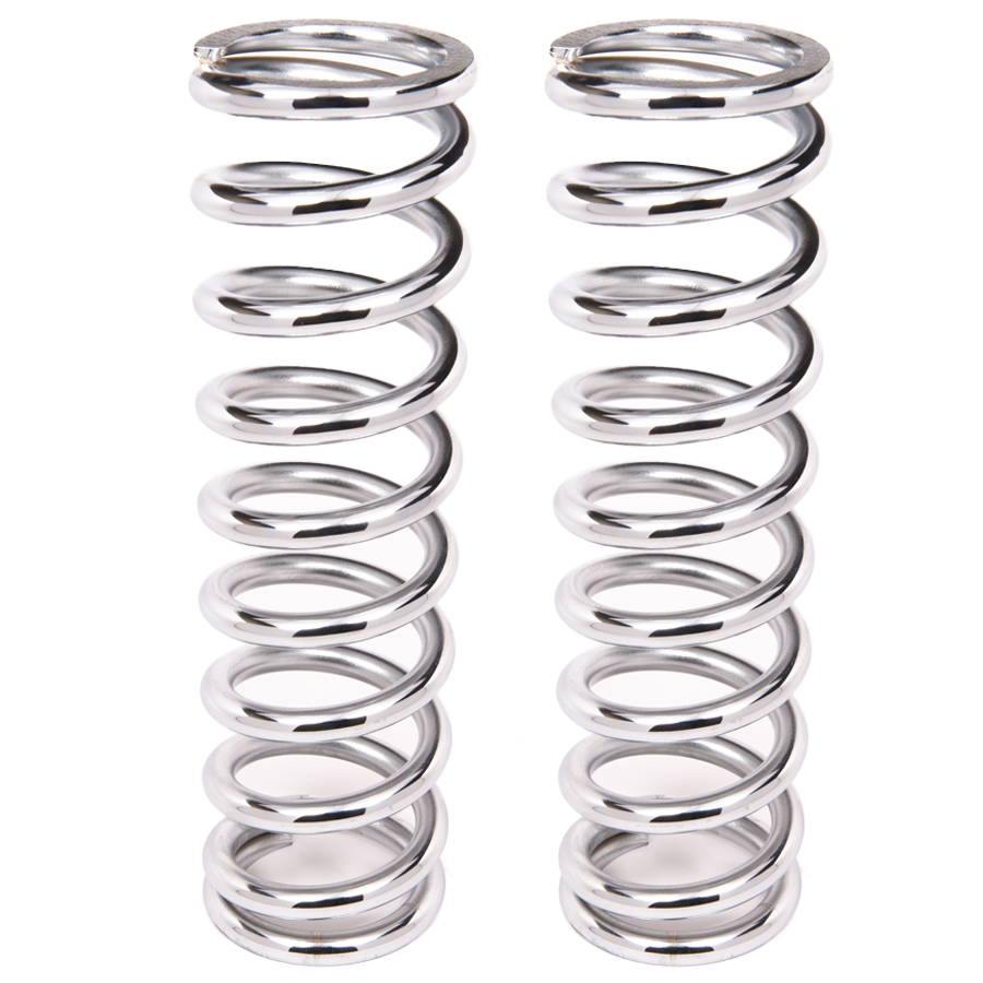 Aldan American Coil-Over-Spring 350 lbs./in. Rate 12 in. Length 2.5 in. I.D. Chrome Pair 12-350CH2