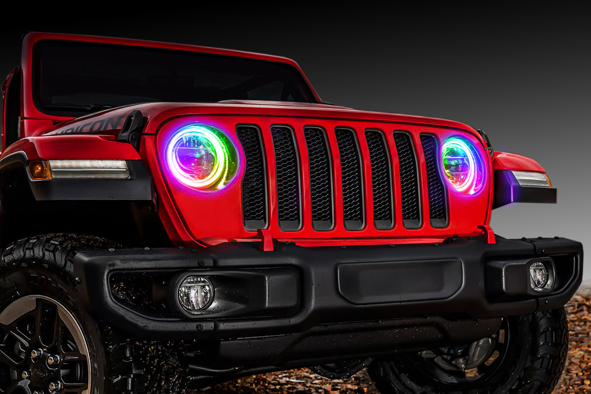 Oracle Lighting 1214-333 - Jeep Wrangler JL 2018-2019 ORACLE LED Waterproof Halo Kit