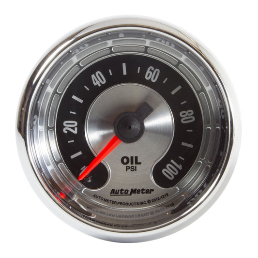 AutoMeter 2-1/16 in. OIL PRESSURE 0-100 PSI AMERICAN MUSCLE 1219
