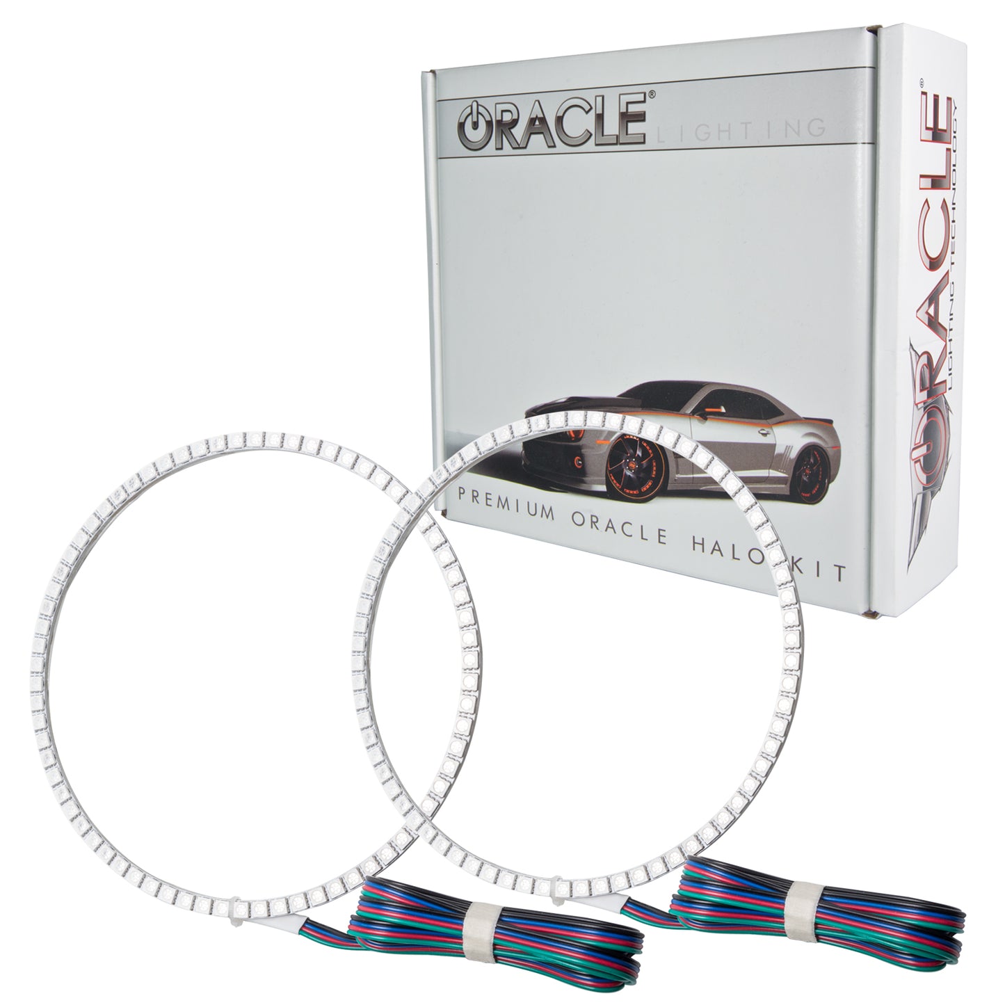 Oracle Lighting 1223-333 - Ford Mustang 2010-2012 ORACLE LED Fog Halo Kit - V6 Grill Fogs