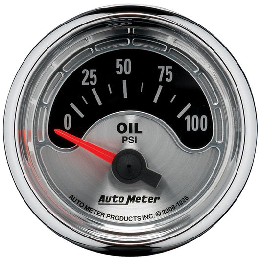 AutoMeter 2-1/16 in. OIL PRESSURE 0-100 PSI AMERICAN MUSCLE 1226