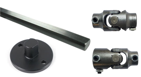 Ridetech Steering column u-joint kit for 1965-1978 F-100, stock column to 79-93 Mus rack. 12319505