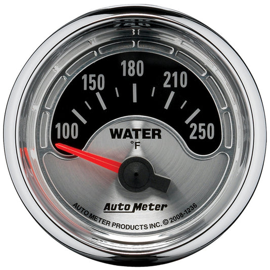 AutoMeter 2-1/16 in. WATER TEMPERATURE 100-250 Fahrenheit AMERICAN MUSCLE 1236