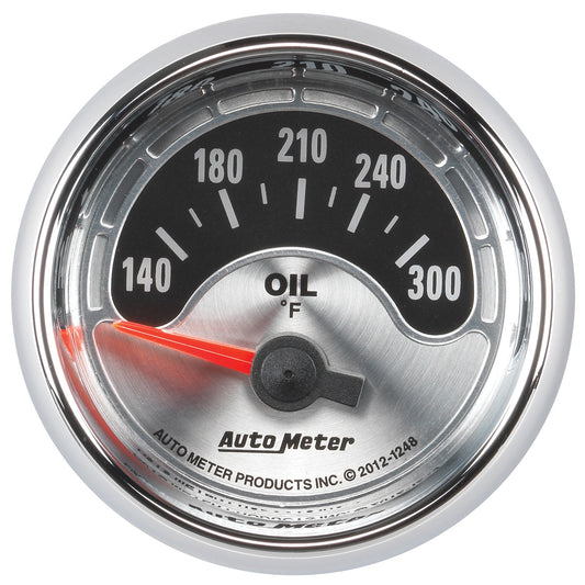 AutoMeter 2-1/16 in. OIL TEMPERATURE 140-300 Fahrenheit AMERICAN MUSCLE 1248
