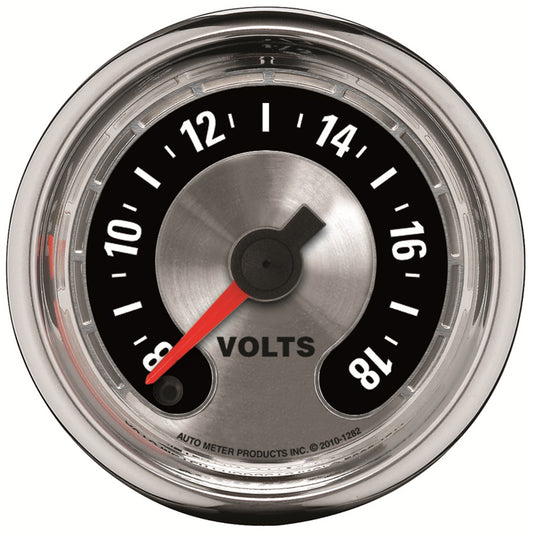AutoMeter 2-1/16 in. VOLTMETER 8-18V AMERICAN MUSCLE 1282