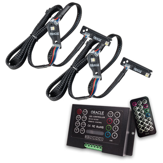 Oracle Lighting 1283-333 - 2015-2021 Nissan GT-R ORACLE ColorSHIFT Lightning Bolt RGBW Headlight DRL Upgrade