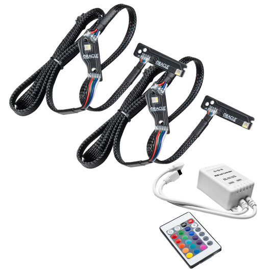 Oracle Lighting 1283-504 - 2015-2021 Nissan GT-R ORACLE ColorSHIFT Lightning Bolt RGBW Headlight DRL Upgrade