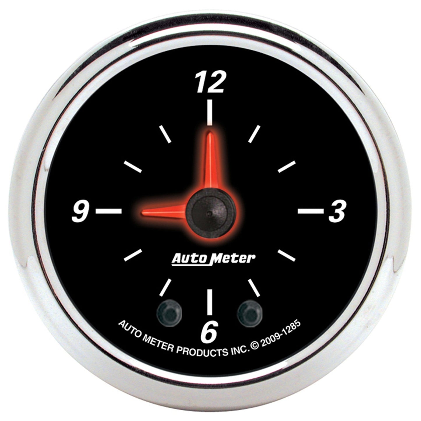 AutoMeter 2-1/16 in. CLOCK 12 HOUR DESIGNER BLACK II 1285