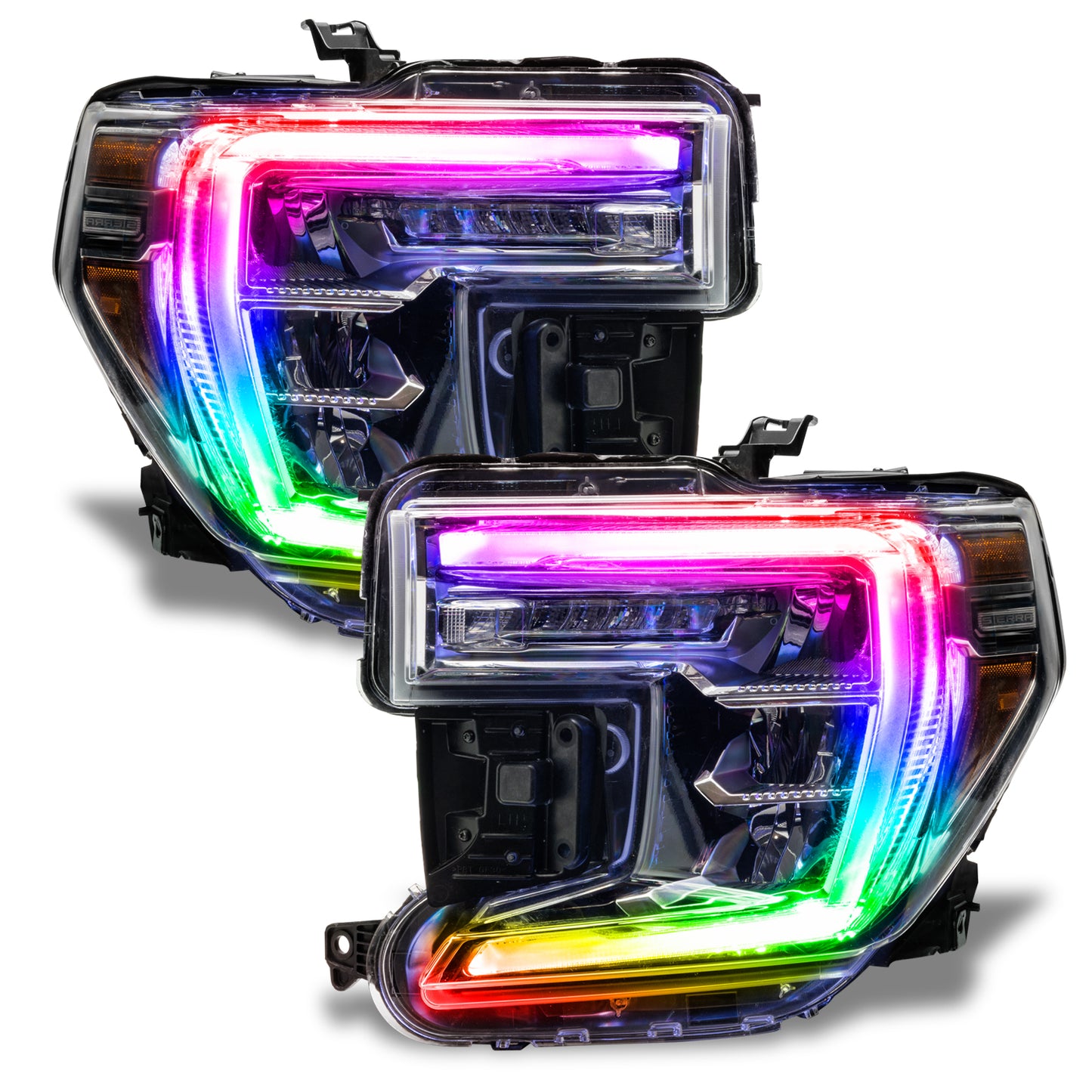 Oracle Lighting 2019-2020 GMC Sierra ORACLE ColorSHIFT RGB+W Headlight DRL Upgrade