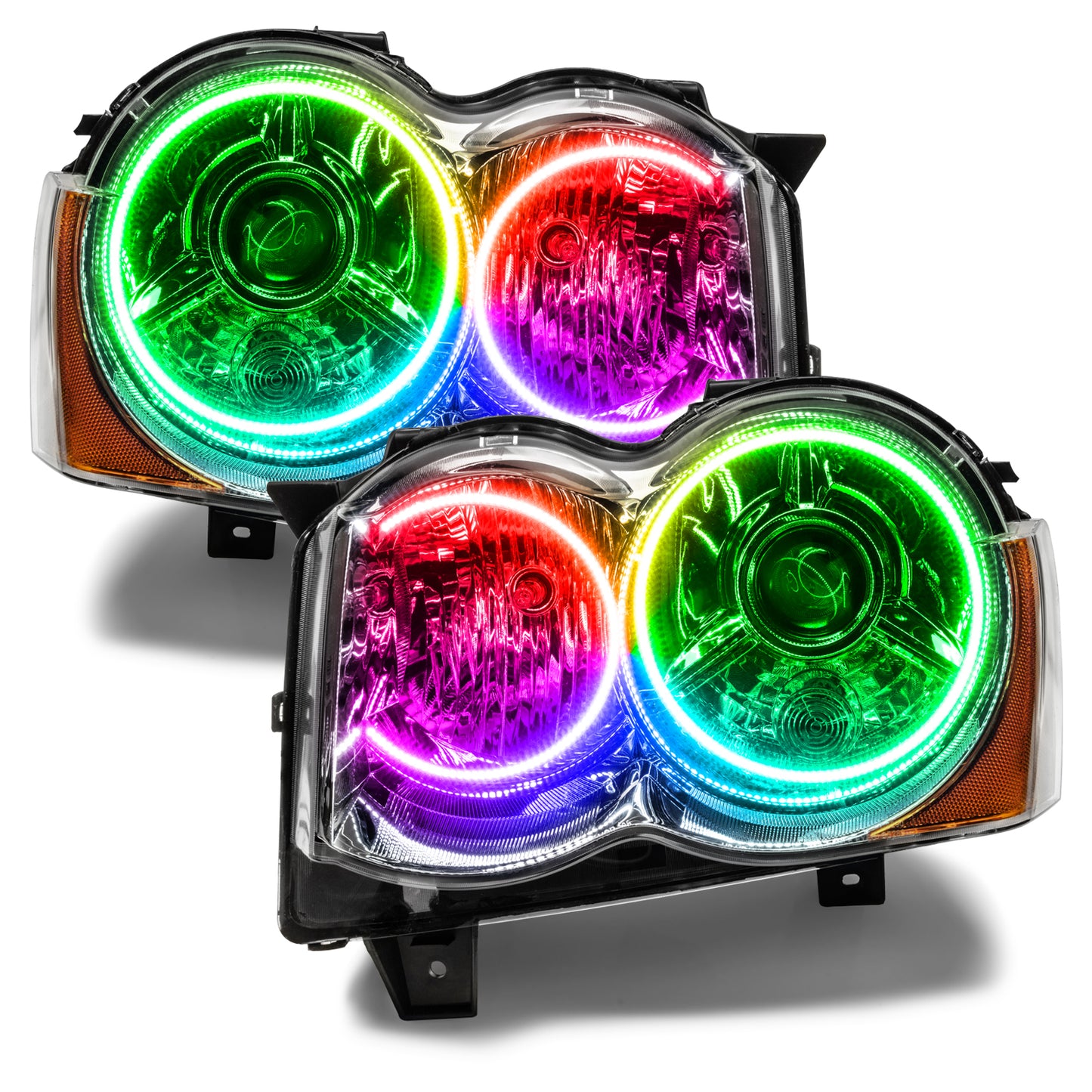 Oracle Lighting 1298-333 - Jeep Grand Cherokee 2008-2010 ORACLE ColorSHIFT Halo Kit