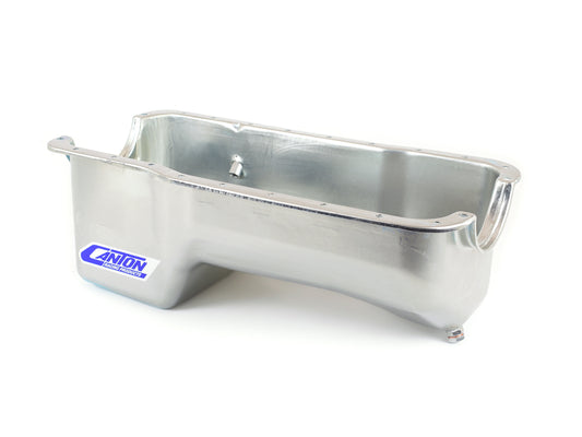 Canton 13-650 Oil Pan For Ford 351W Stock Appearing Pan W/ Baffle & Drain Plugs