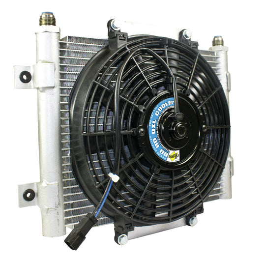 BD Diesel Xtrude Transmission Cooler with Fan -10 JIC Male Connection 1300611