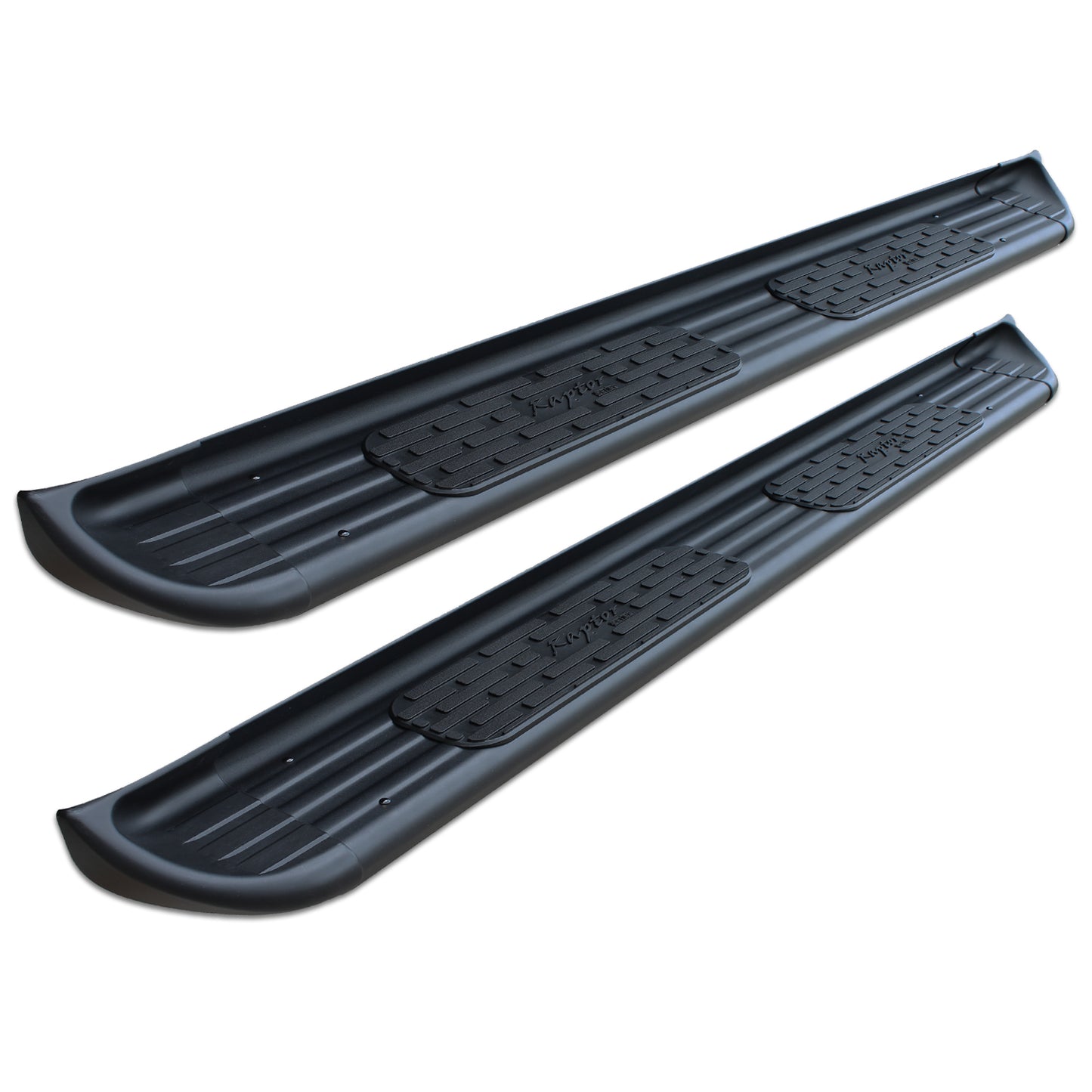 Raptor Series 7 in SSR Running Boards Black Textured Stainless Steel 1301-0038BT