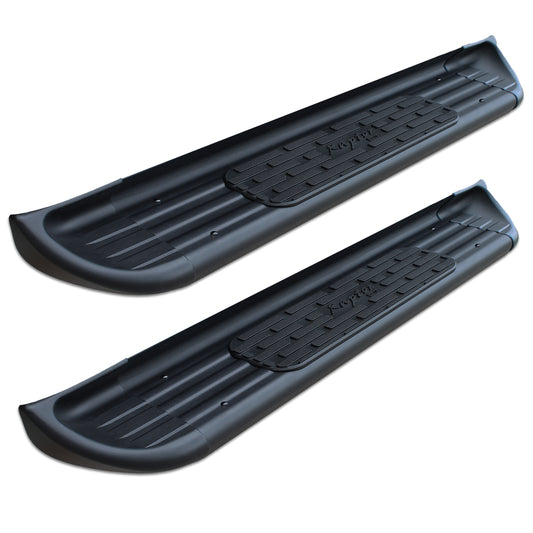 Raptor Series 7 in SSR Running Boards Black Textured Stainless Steel 1301-0017BT
