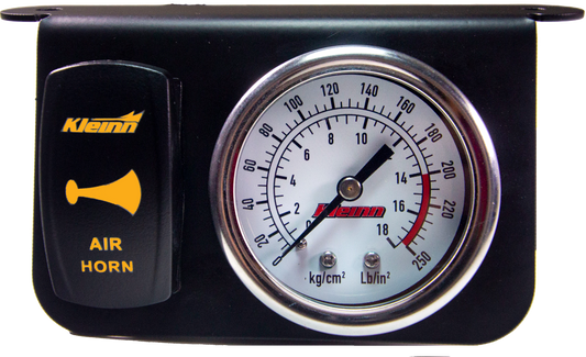 Kleinn Air Horns - 1303A - Panel Gauge W/ Rocker Horn Button