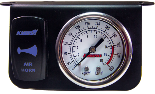 Kleinn Air Horns - 1303B - Panel Gauge W/ Rocker Horn Button
