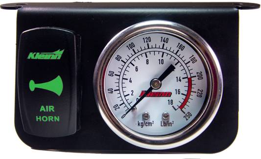 Kleinn Air Horns - 1303G - Panel Gauge W/ Rocker Horn Button