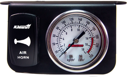 Kleinn Air Horns - 1303W - Panel Gauge W/ Rocker Horn Button