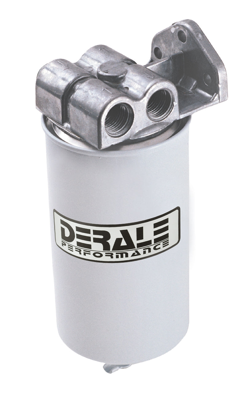 Derale Single Mount 1/2" NPT Side Ports Fuel Filter/Water Separator Kit 13070