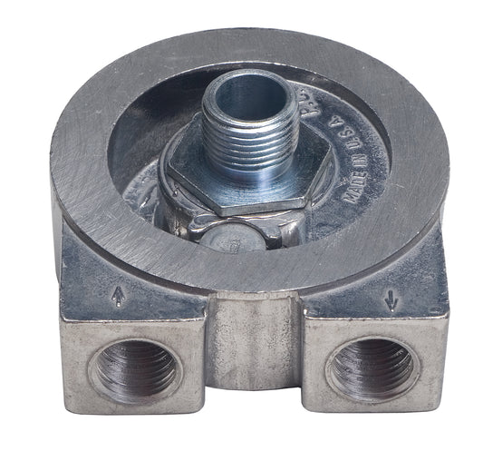 Trans-Dapt Performance Oil Cooler Sandwich Adapter; 2-1/2 In. I.D. And 2 3/4 In. O.D. Filter Flange; 3/4 In.-16 Thread Size 1313