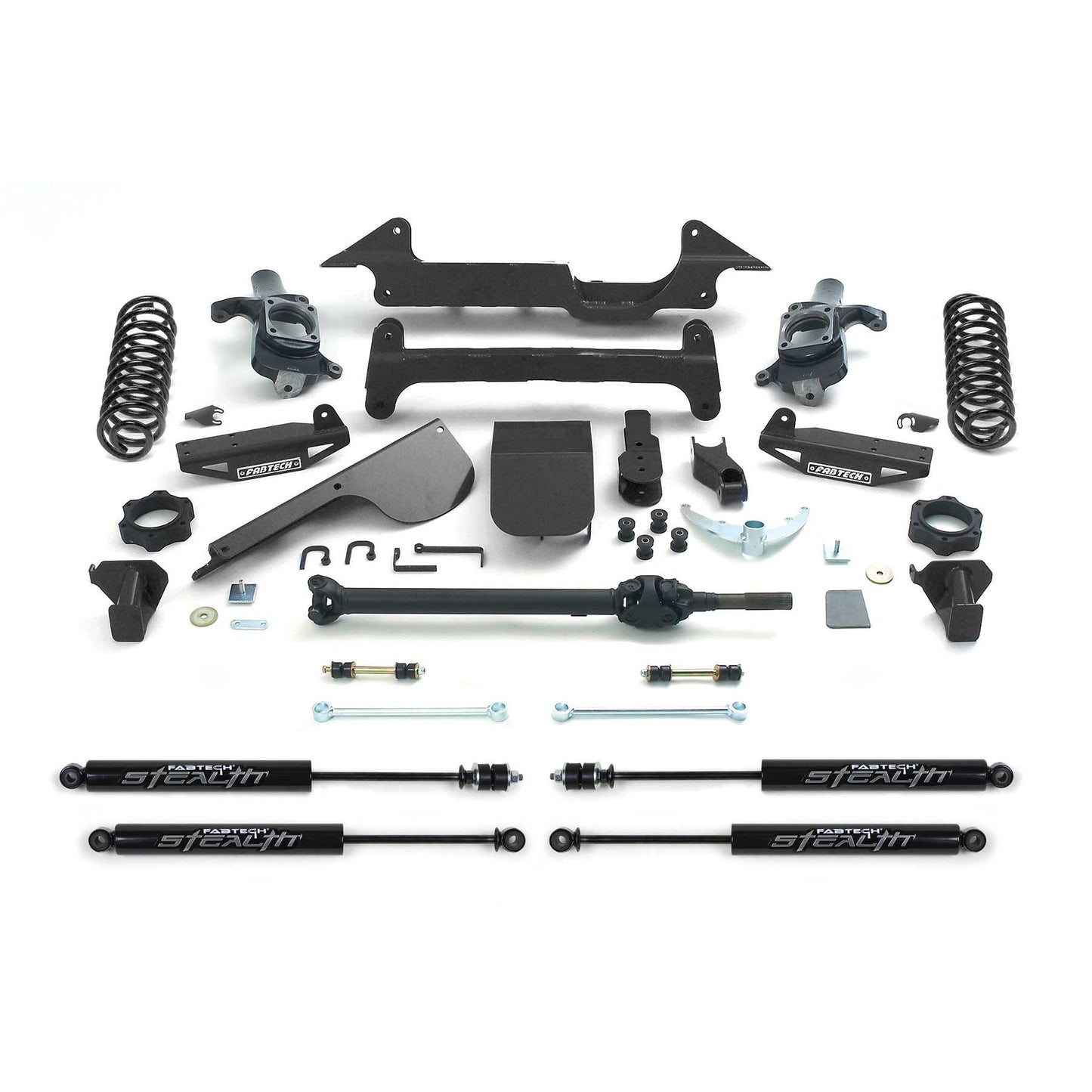 Fabtech 6" PERF SYS W/STEALTH 03-08 HUMMER H2 SUV/SUT 4WD W/RR COIL SPRINGS K5000M
