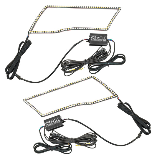 Oracle Lighting 1328-334 - 2009-2018 Dodge Ram Quadin. ColorSHIFT Headlight Halo Kit + Turn Signals