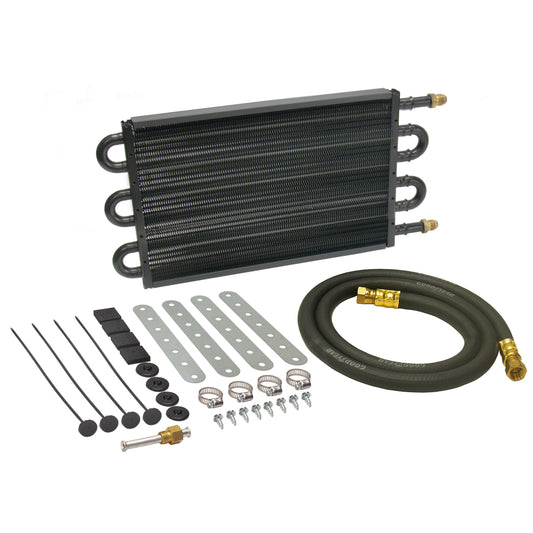 Derale 6 Pass 14" Series 7000 Copper/Aluminum Tube&Fin Transmission Cooler Kit, -6AN 13306