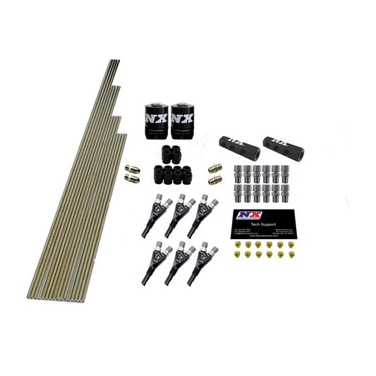 Nitrous Express 6-CYL SHARK PLUMB KIT W/ 2 SOLENOIDS & 150HP JETS INCL HARDWARE NX-13391