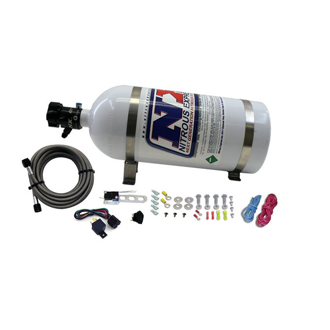 Nitrous Express 8-Cyl. Nozzle System Complete (Includes 10lb Bottle Brackets Feedline & Elecc NX-13395
