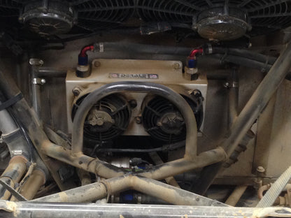 Derale 19 Row Hyper-Cool Dual Cool Remote Fluid Cooler, -6AN 13740